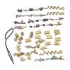Hair Dreadlocks Rings Hair Braid Clips Alloy Braided Hair Accessory Set for Banquets Film Shows Wedd