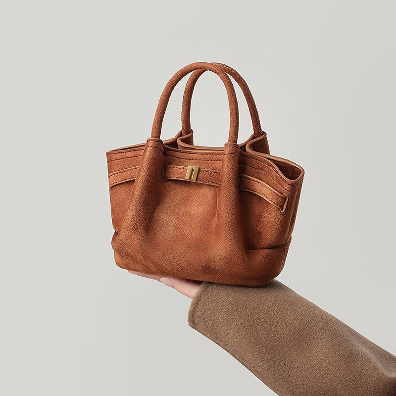 Bag women's new autumn and winter women's bag messenger bag ground fleece dumpling bag portable shoulder tote bag luggage