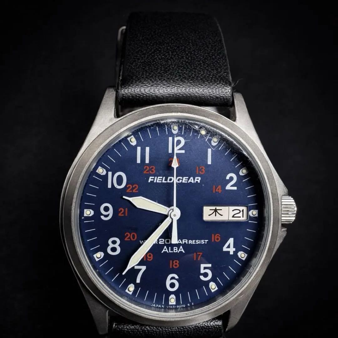 Seiko SEIKO ALBA FIELD GEAR Синие Рабочие Часы