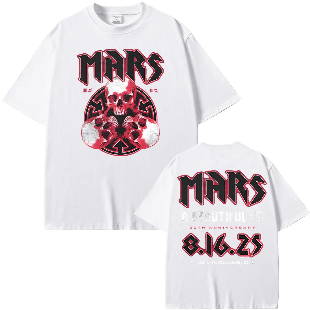 A BEAUTIFUL LIE 20TH ANNIVERSARY 3 SKULL TEE Summer Hip Hop 100%cottonTee-shirt High Quality Tshirt Thirty Seconds To Mars Store