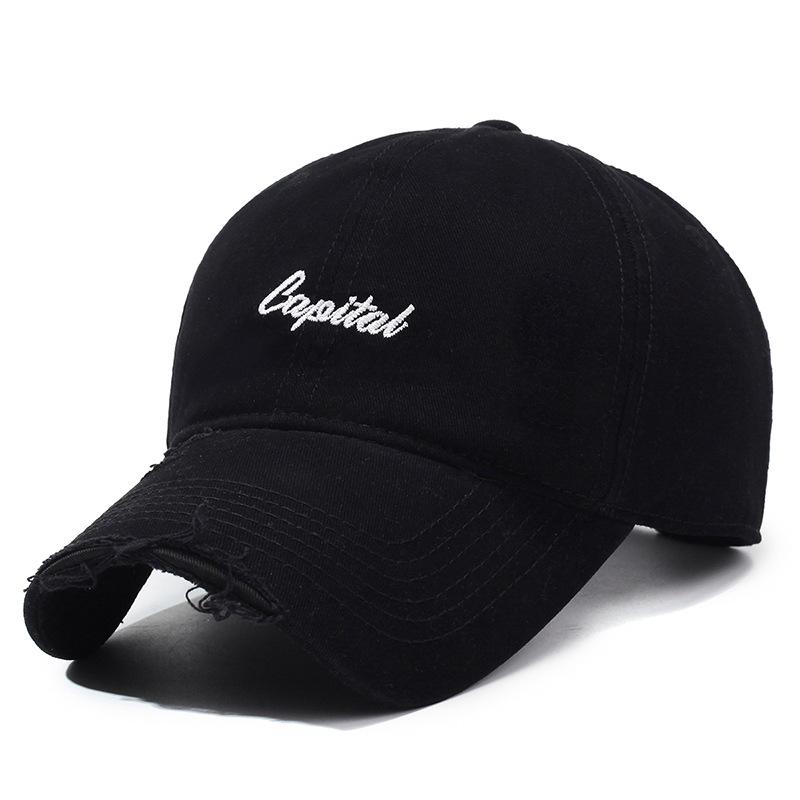 Chic and Functional  Distressed Baseball Cap: Your Go - to for Leisure & Sports