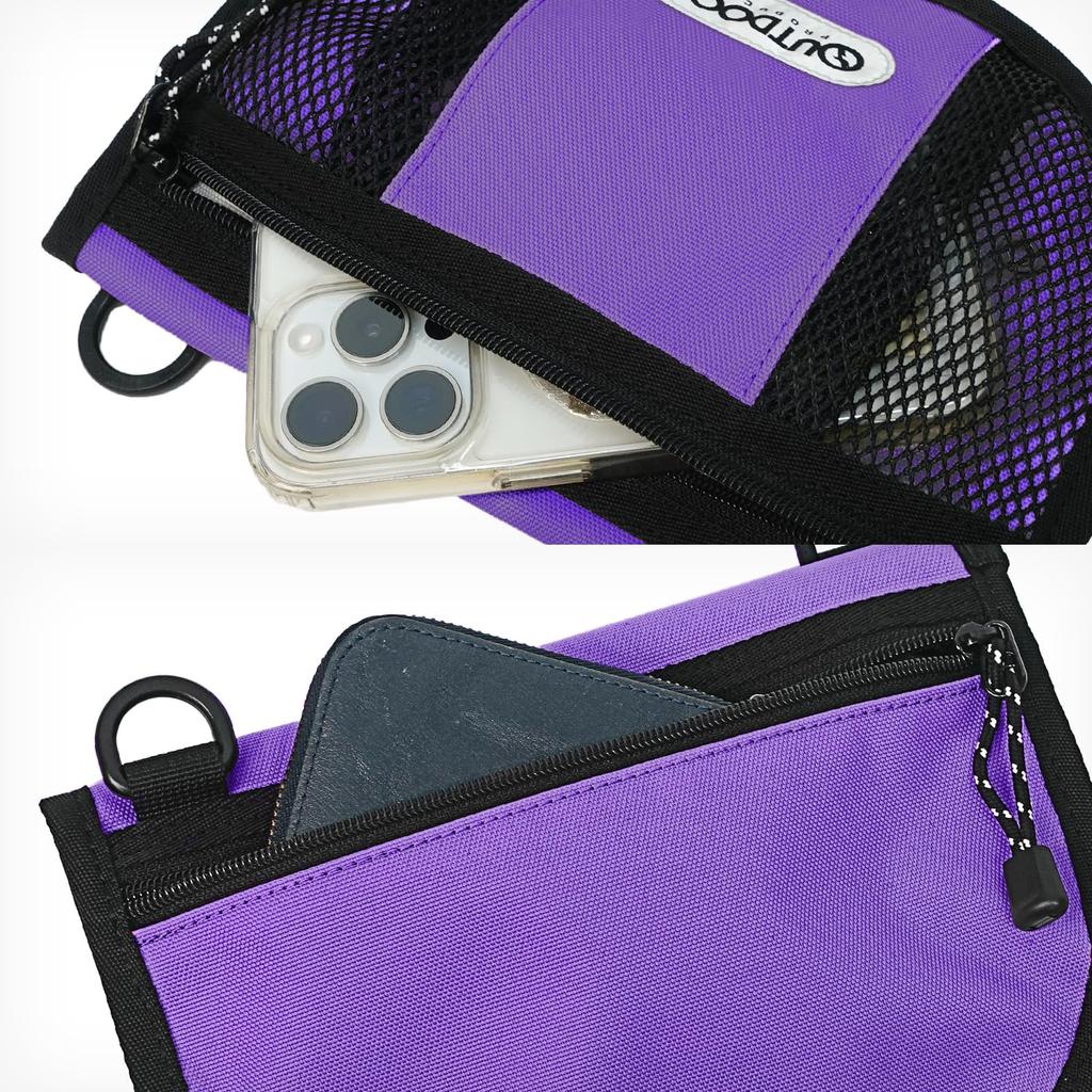 Outdoor Products Butterfly Sacoche with Shoulder Strap, Multiple Pockets, Compact Bag-in-Bag, and Earphone Storage