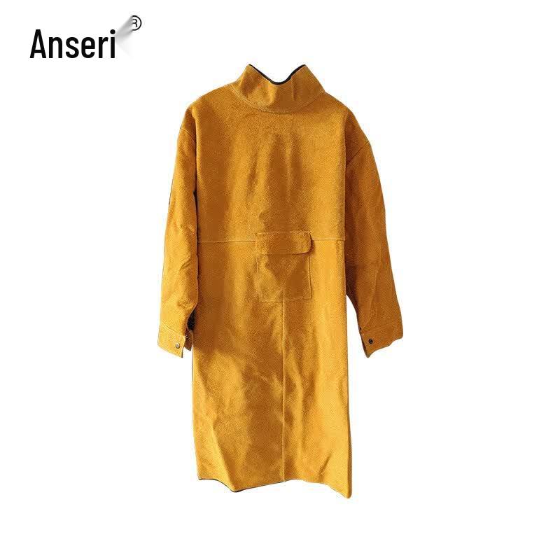 Cowhide Welding Protective Apron with Sleeves
