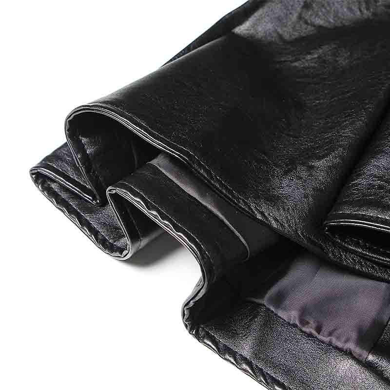Chic Spring 2026 Women's Leather Jacket - Stylish Waist-Cinched Slim Fit in Solid Color