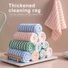 Korallplysch Förtjocknad Trasa Diskduk Superabsorberande För Kök Hushållsrengöring