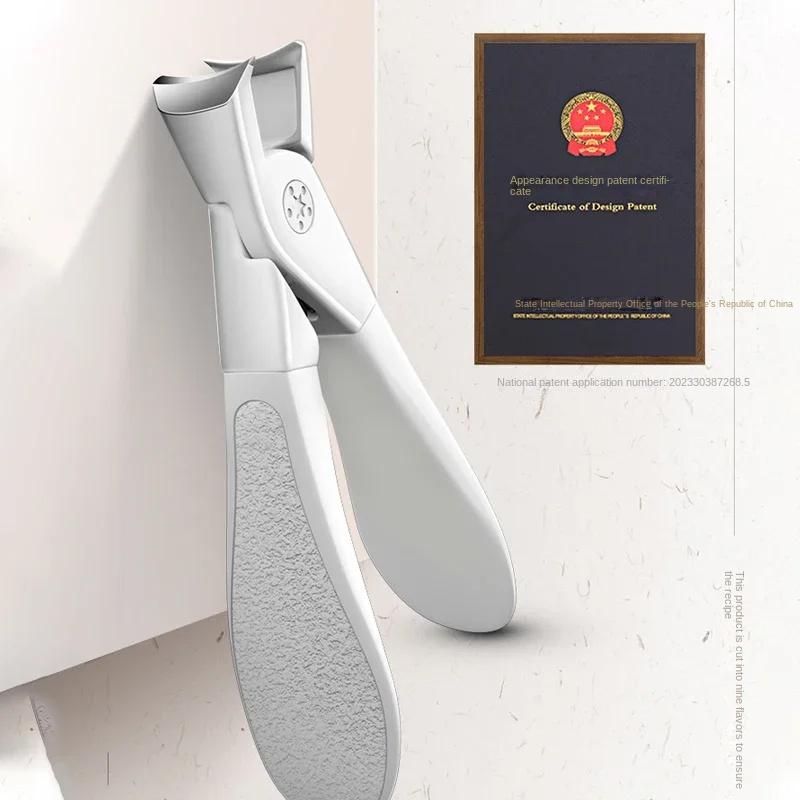 Coupe-ongles pour ongles épais Acier inoxydable Mâchoire large Coupe-ongles Manucure Pédicure Outils