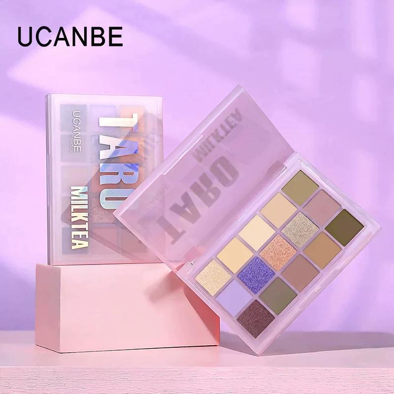 Ucanbe Fifteen-Color Series Eyeshadow Low Saturation High Saturation Matte Pearlescent Colorful Makeup for Daily Use for Beginners