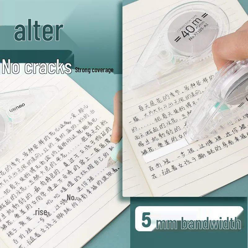 Silent, Large-Capacity Correction Tape for Students - High-Value, Eye-Catching Design for Schools