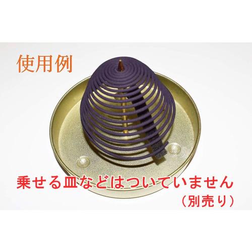 Awaji Baikundo Safety Threadless Sandalwood Water Lotus Spiral Incense Sticks, Natural Fragrance, Natural Sandalwood, Approximately 12 Hours, 14 Rolls