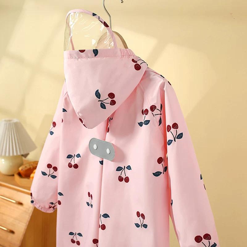 Children's Raincoat for Elementary School Students, Girls and Boys, 2026 New Model, Full-Body Storm-Proof with Backpack Space