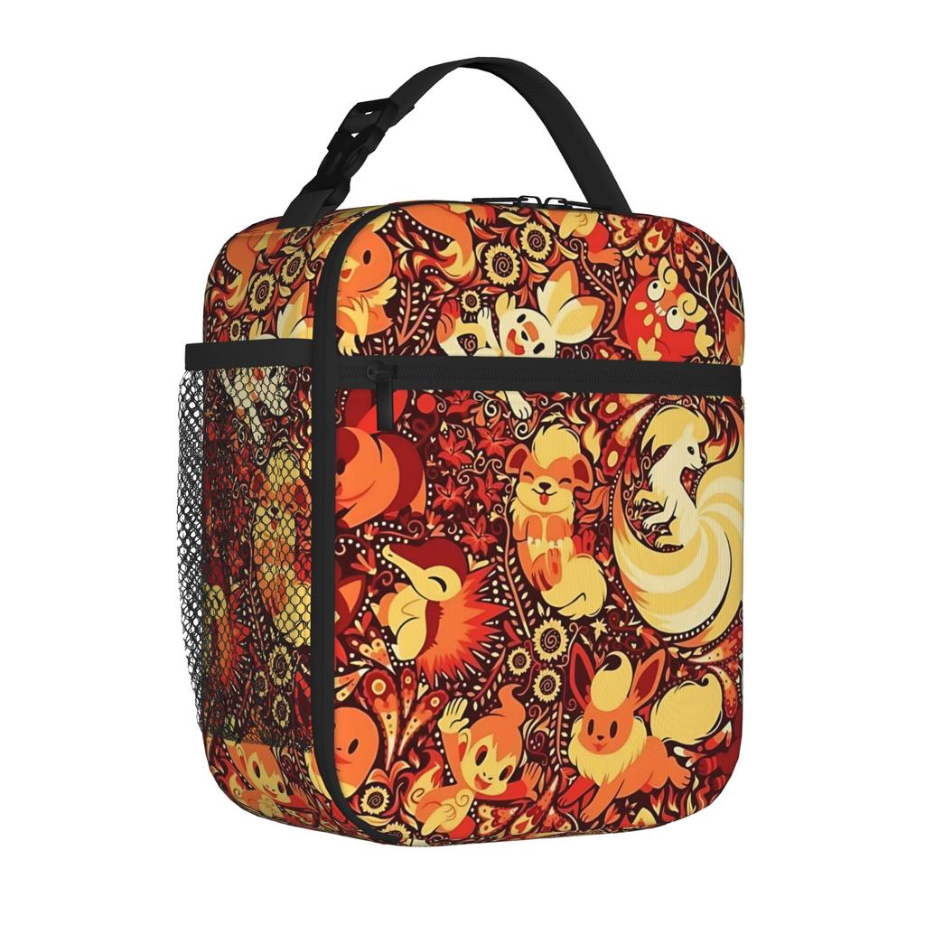 Cartoon Pokemon Theme Large Capacity Thermal Insulation Lunch Bag Ice Pack Rice Bag  Storage Picnic Bags Tote