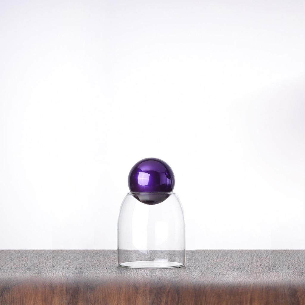 Modern Glass Coffee Bean and Tea Storage Jar with Cork Stopper