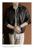Spring & Autumn Men's Trendy PU Leather Motorcycle Jacket: Handsome, Casual, Loose Fit, Plus Size