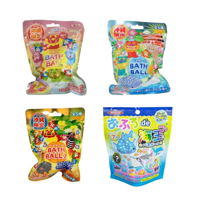 

Okinawa limited edition bath balls (4 types)