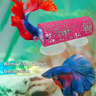 Betta Vis Tunnel Holle Vis Schuilplaats Grot Rustbuis Betta Hangmat Vis Tank Accessoire Aquarium Decoratie voor Kleine Vissen Garnalen Reptielen