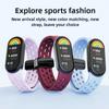 For Xiaomi Bracelet 8 Mi Bracelet 9 Male Female Replacement Sports Magnetic Breathable Folding Buckle Silicone Strap Band