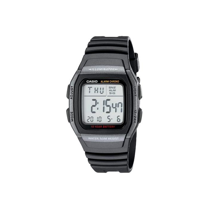 CASIO Men DIGITAL Series White Watch W-96H-1BVDF W-96H-1BVDF Black Strap