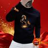 Men's Zodiac Year Round Neck Hoodie - Trendy Autumn/Winter Loose Fit for Couples