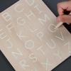 Montessori Wooden Toy: Double-Sided Grooved Calligraphy & Letter Number Board for Early Childhood Education