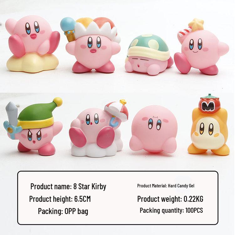 Kirby Gashapon Figures: 8 Types of Q Version Figurines & Ornaments 6.5CM