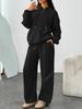 Autumn/Winter Oversized Hoodie & Wide-Leg Pants Sportswear Set