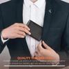 Portafoglio da Uomo in PU con Clip Portasoldi Portafogli Anti Rfid Bloccante Portacarte di Credito Magico Porta Carte di Credito