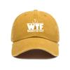 High-quality Solid Color Washed Baseball Cap Coated Cotton Four-thread Distressed Peaked Cap Curved Brim Hat Sun Visor Light Plate Cap