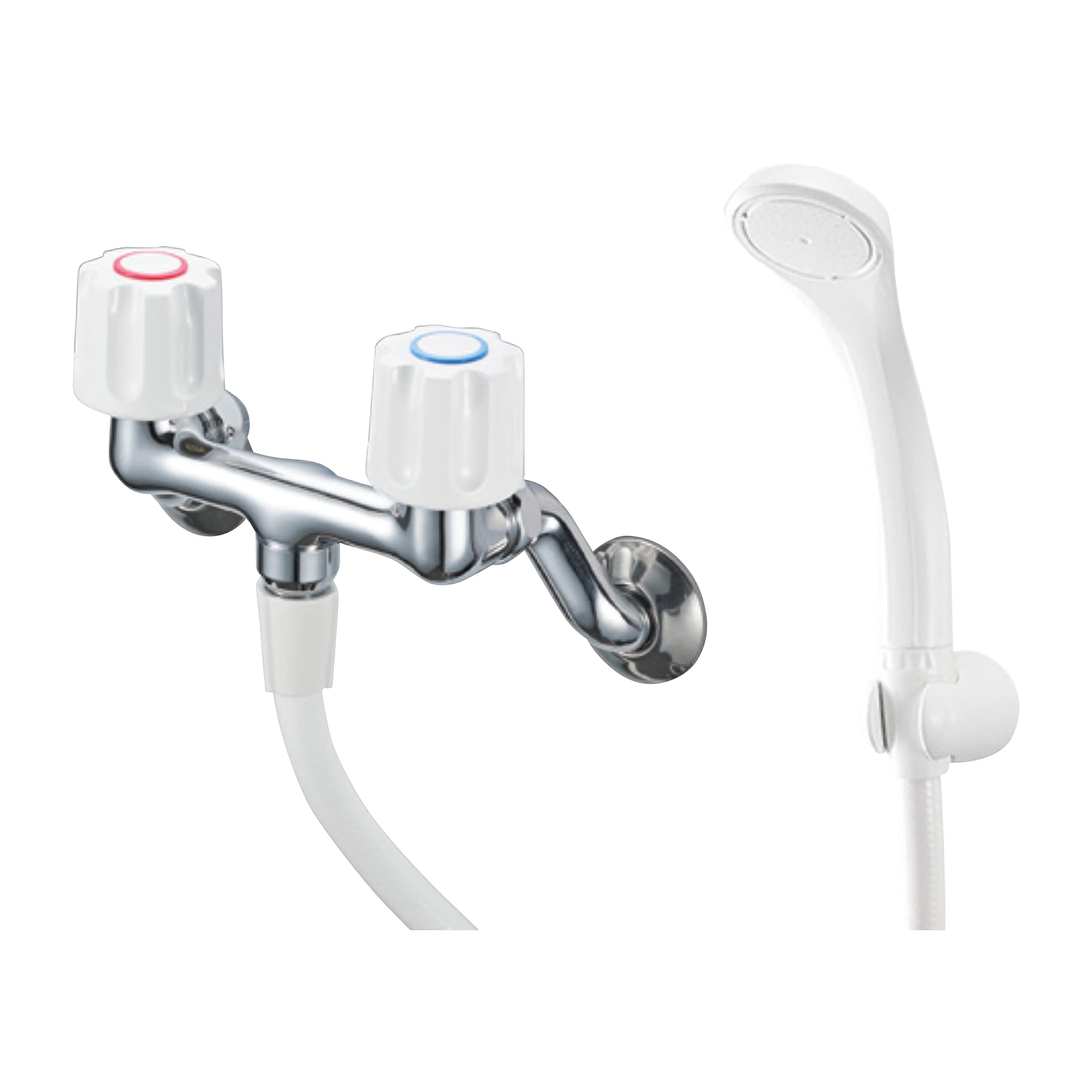 

SANEI Shower Shower Hose Universal Fit for Normal and Cold Silver SK110-W-13 Two-Valve Mixer, Only, 1.6m Length, Climates,