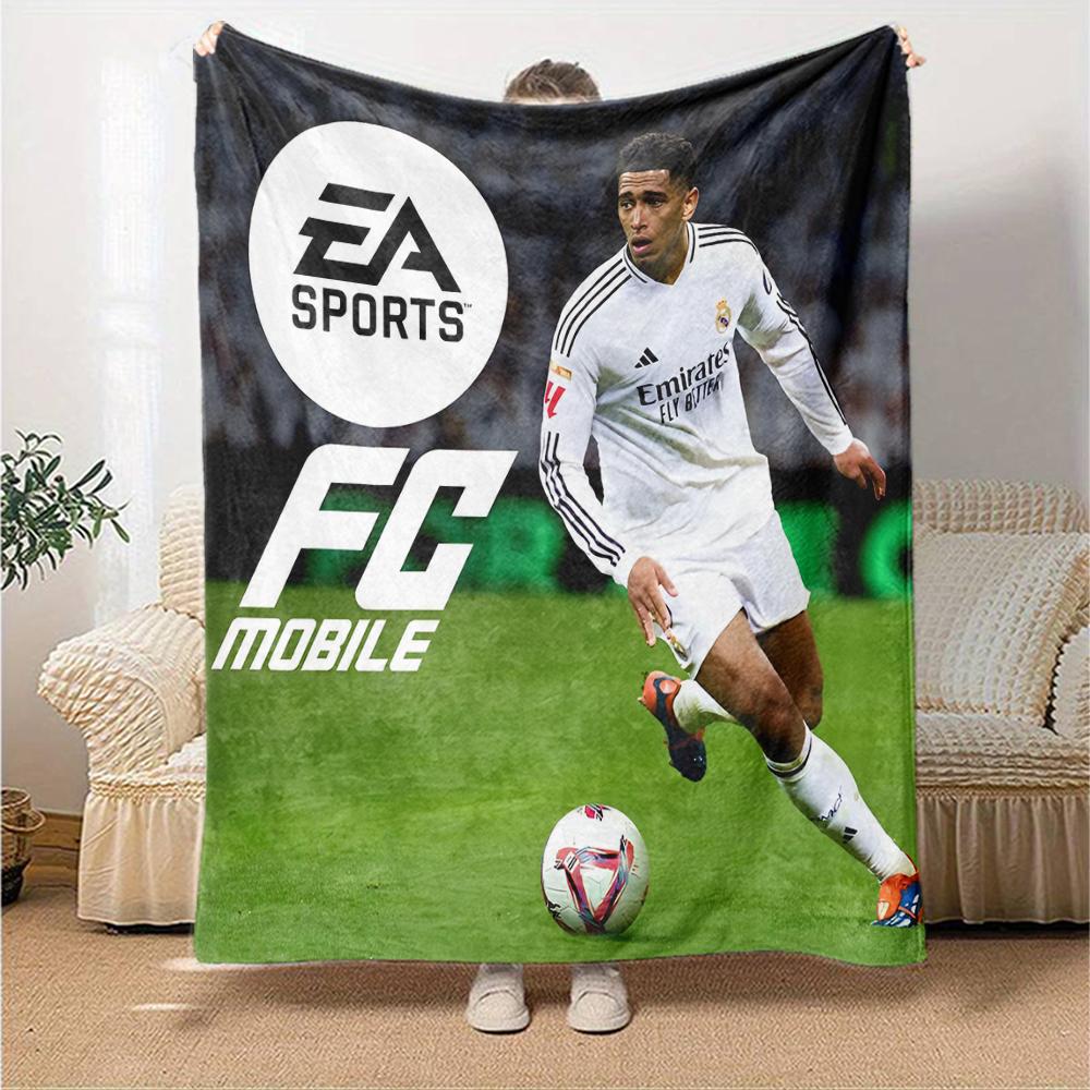 FC Theme Printed Blanket - Perfect for Couch, Bed, Travel & Outdoor Use | Machine Washable, Cozy & Durable.