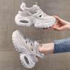 Neue höhenvergrößernde Dad-Schuhe für Damen, perforiert, atmungsaktiv und vielseitig, lässige Sportschuhe
