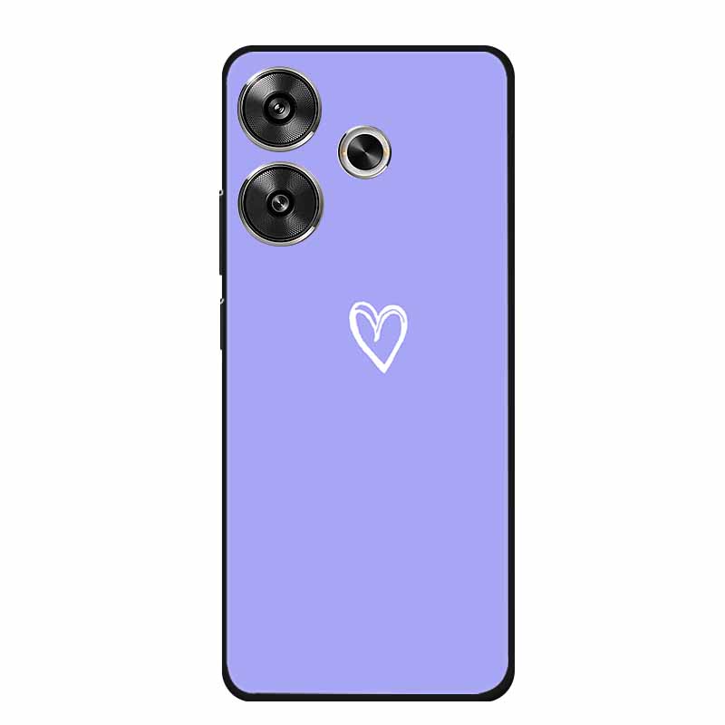 Phone Case For Xiaomi Poco M6 4G Back Cover Case Shockproof Black Silicone Soft Funda For Poco M6 Case PocoM6 M 6 6.79" Coque