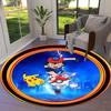 1pc Pokemon Adventure Round carpet, Made of Polyester,Perfect for Decorating Office Chairs, Living Rooms,Vibrant Decorative Rug
