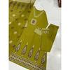 Indian Pakistani Cotton Kurta Pant Dupatta Set Bollywood Wedding Wear Kurti Set