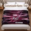 Queensland Maroons Printed Flannel Blanket Custom Name Text Soft Warm Throw For Bedroom Holiday Gift