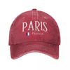 Paris France Flag Baseball Cap French Casual Unisex Unisex Trucker Dad Hat Designer Outdoor Sun Baseball Caps Birthday Present