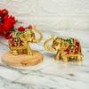 Elephant Idol Showpiece Figurine Feng Shui, Vastu Items For Home Décor - Multi