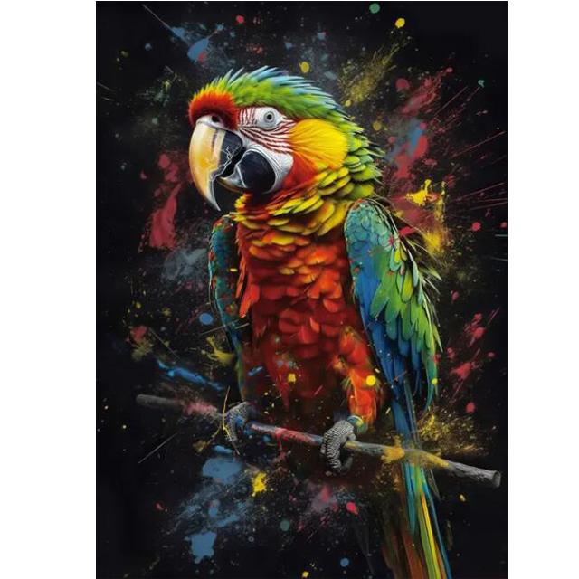 

5D Діамантова мозаїка своїми руками Графіті Фламінго Мавпа Папуга Горила Сова Олень Тигр Повна алмазна вишивка Настінне мистецтво A906 Full Round 20x30CM