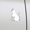 Car Decal Metal Cat 3D Animal Emblem for Scratch Hiding Chrome Finish Zinc Alloy Sticker for Body And Trunk Weatherproof Outdoor Use
