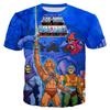T-shirts He Man et les Maîtres de l'Univers, imprimés en 3D, style streetwear, pour hommes et femmes, surdimensionnés, pour enfants