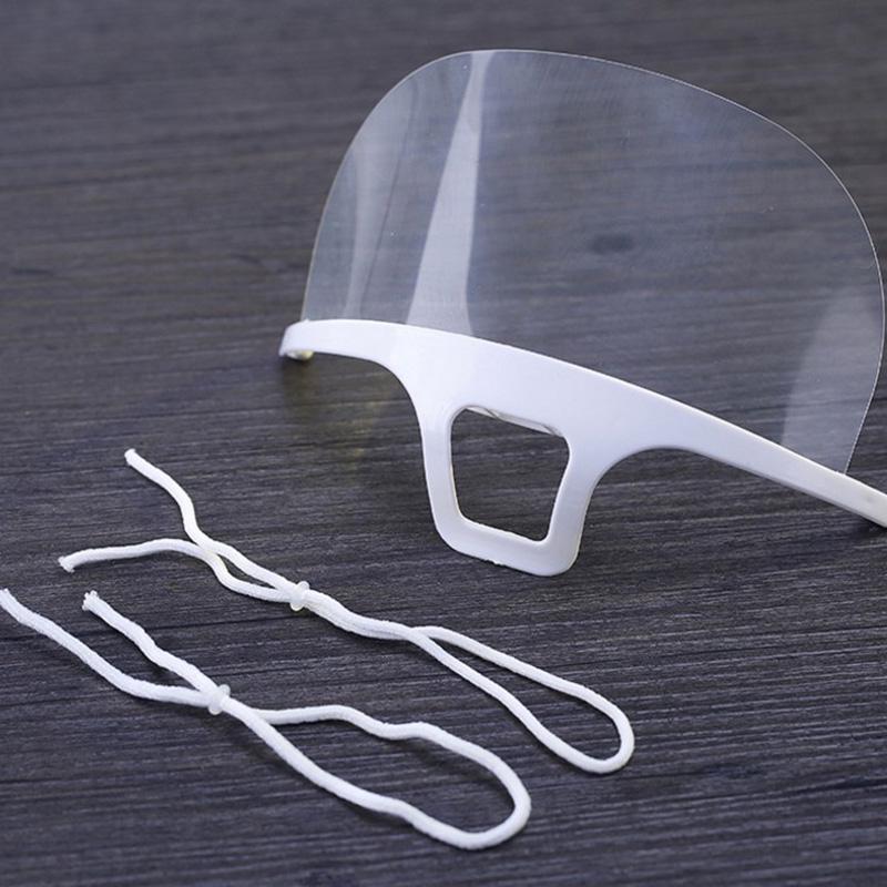 Reused Transparent Anti-Fog Anti-Saliva Mouth Shield Plastic Mouth Cover