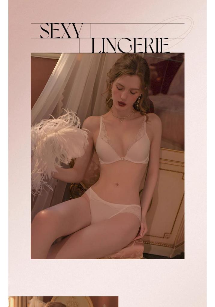 Front Closure Push-Up Bra - Backless, Adjustable, Enhancing Style for Small Breasts
