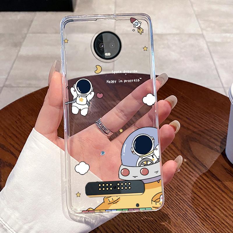 Jelly Casing For Motorola Moto Z3 Play Funda Coque Clear Silicone Soft TPU Back Cover Cute Cat Rabbit Heart Protective Case Capa