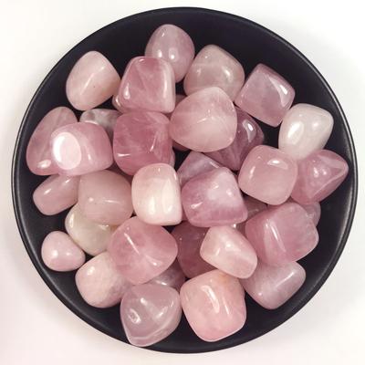 100 g, 10–20 mm, natürlicher, polierter Rosenquarzkristall, Trommelkies, Heilkristallsteine für Heimwerkerarbeiten