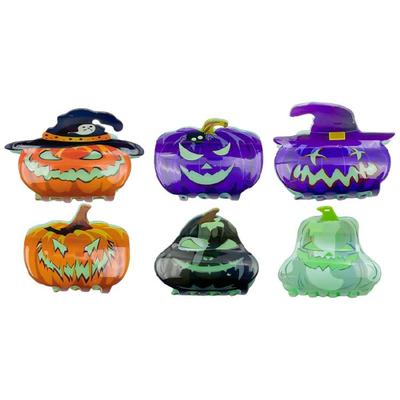Pince à Cheveux Citrouille Lumineuse dans le Noir Pince Mâchoire Barrettes Cheveux Épingle à Cheveux Halloween