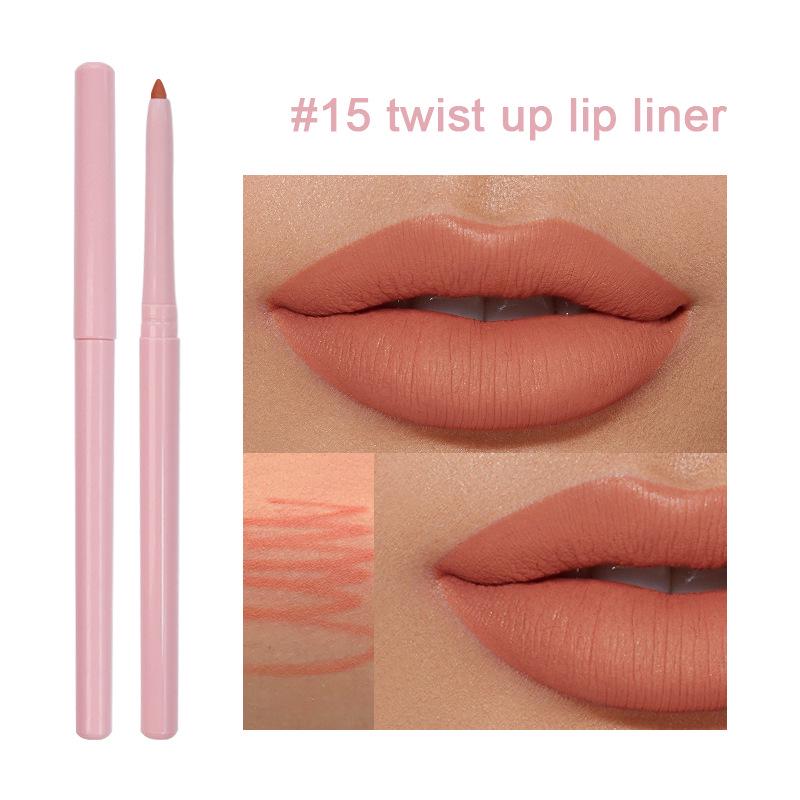 22-Color Waterproof Retractable Lip Liner Standard