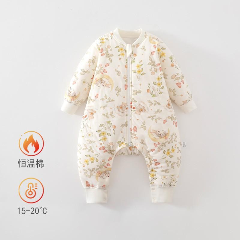 Baby Sleep Sack Winter Warm Breathable Cotton Sleeping Bag Split Leg Design 0-3 Years Old