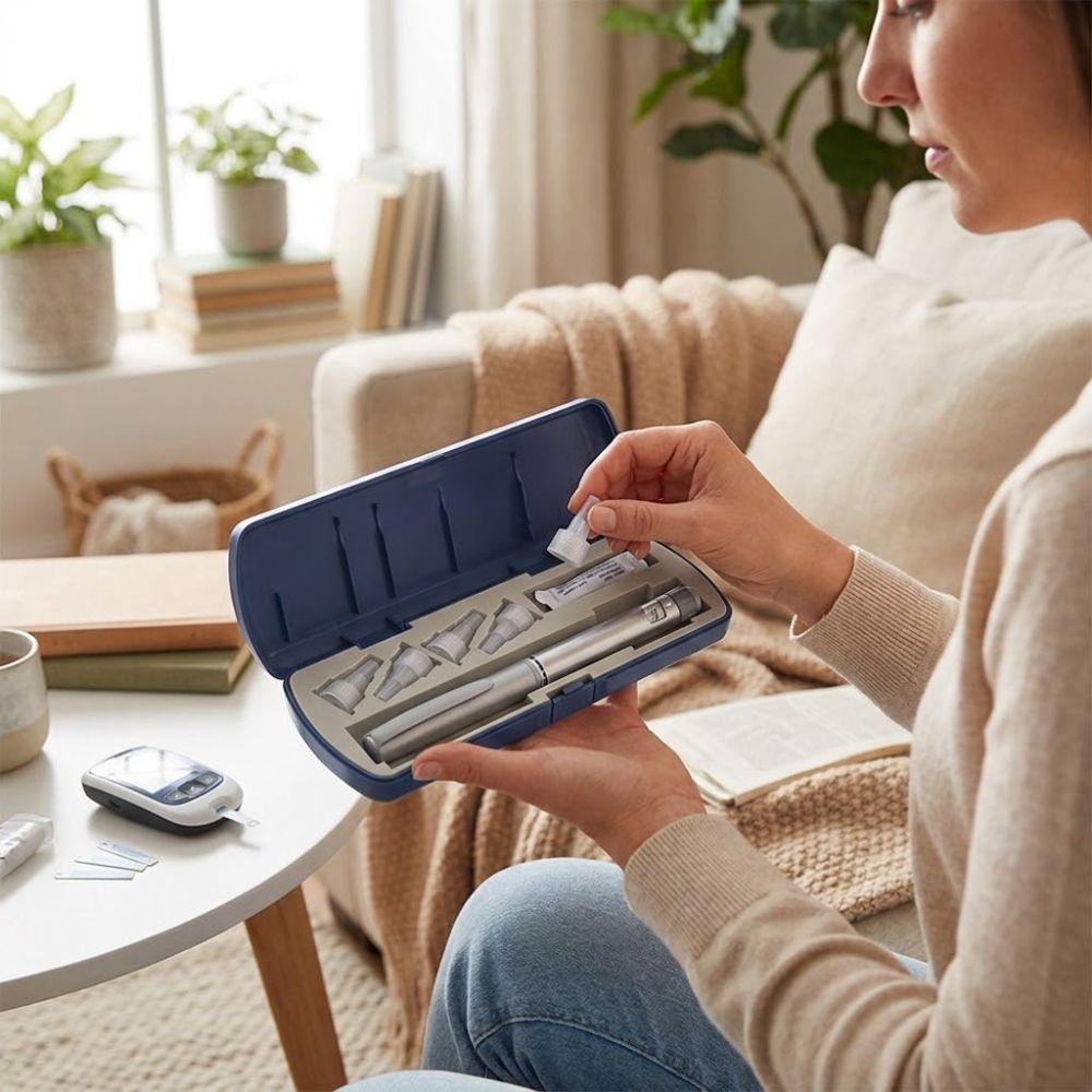 Universal Insulin Pen Storage Box Dust-Proof Wear-resistant Insulin Injection Pen Case Hard Shell Waterproof