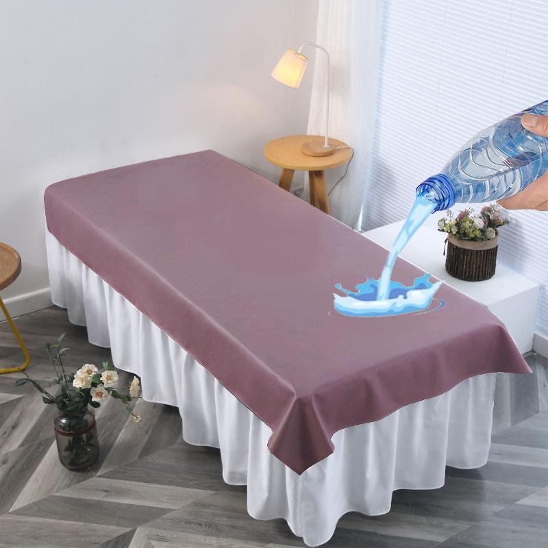 Spa Beauty Salon Massage Table Bed Sheets Water-proof Oil-proof TPU Massage Table Cover With Face Hole Reusable Bedspreads