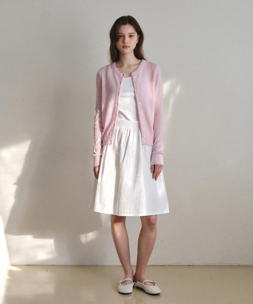 Wednesdayoasisforwomen Momo Hairy Round Cardigan_Soft Pink(Wc26Kn40)