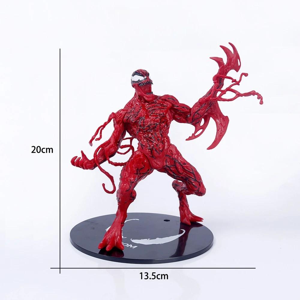 

2024 Latest Venom Solid PVC Lying Position Venom Villain Alliance Spider Man Anime Handmade Model Decoration Doll червоний